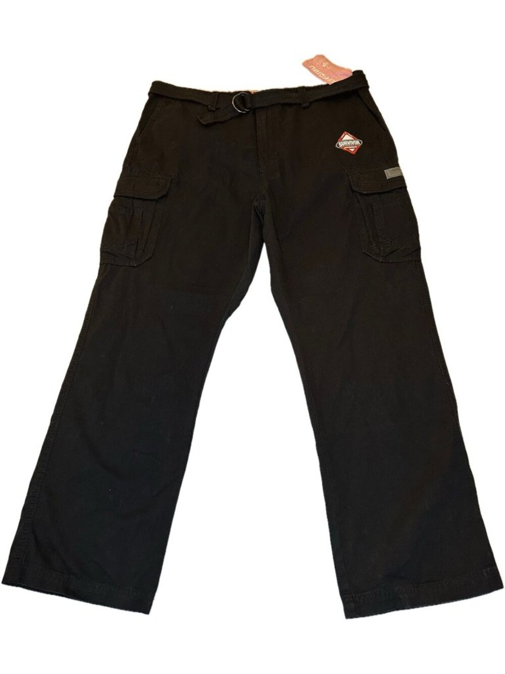 Unionbay Men's Survivor Relaxed Fit Cargo Pants Black 42x32 NWT